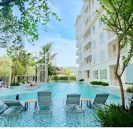 Summer Huahin Condo612,Near Beach&Cicada,Beautiful Swimming Pool Exterior photo